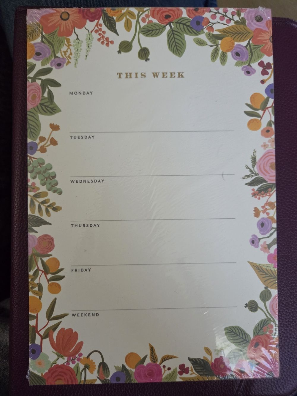 Rifle Paper Co. Weekly Planner Notepad 50 Sheets